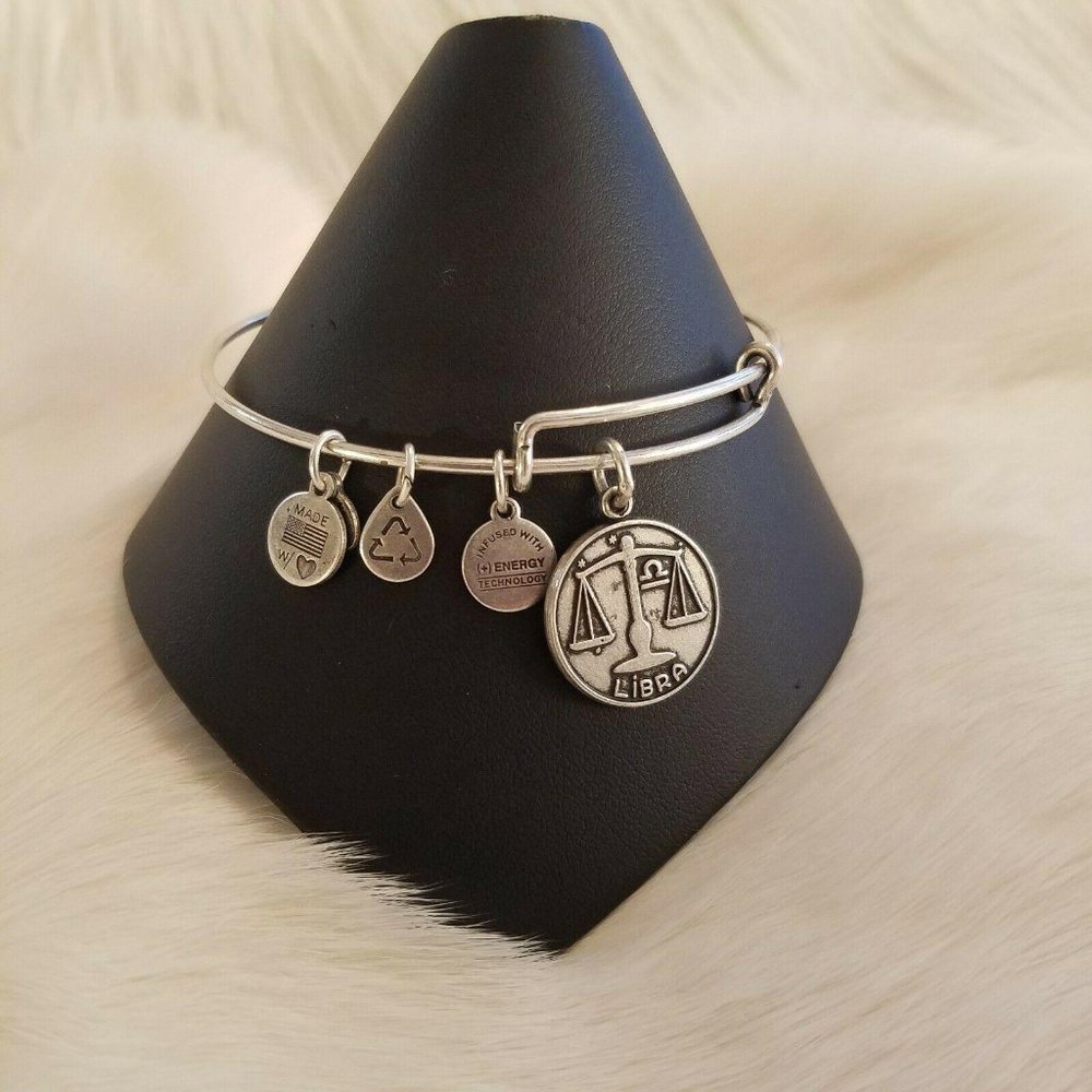 Alex Ani Libra Bracelet Bangle Horoscope‎ Zodiac Signs Charm Astrology 3457